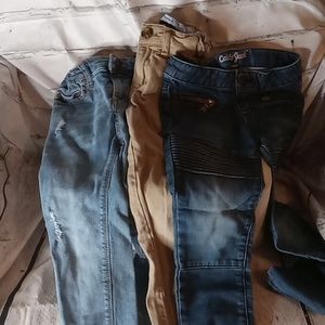 3 pairs of girls jeans size4